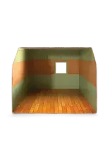 The Mouse Mansion Chambre bébé maison de souris en carton 1:12 à assembler – pièce miniature décorée (26 cm)