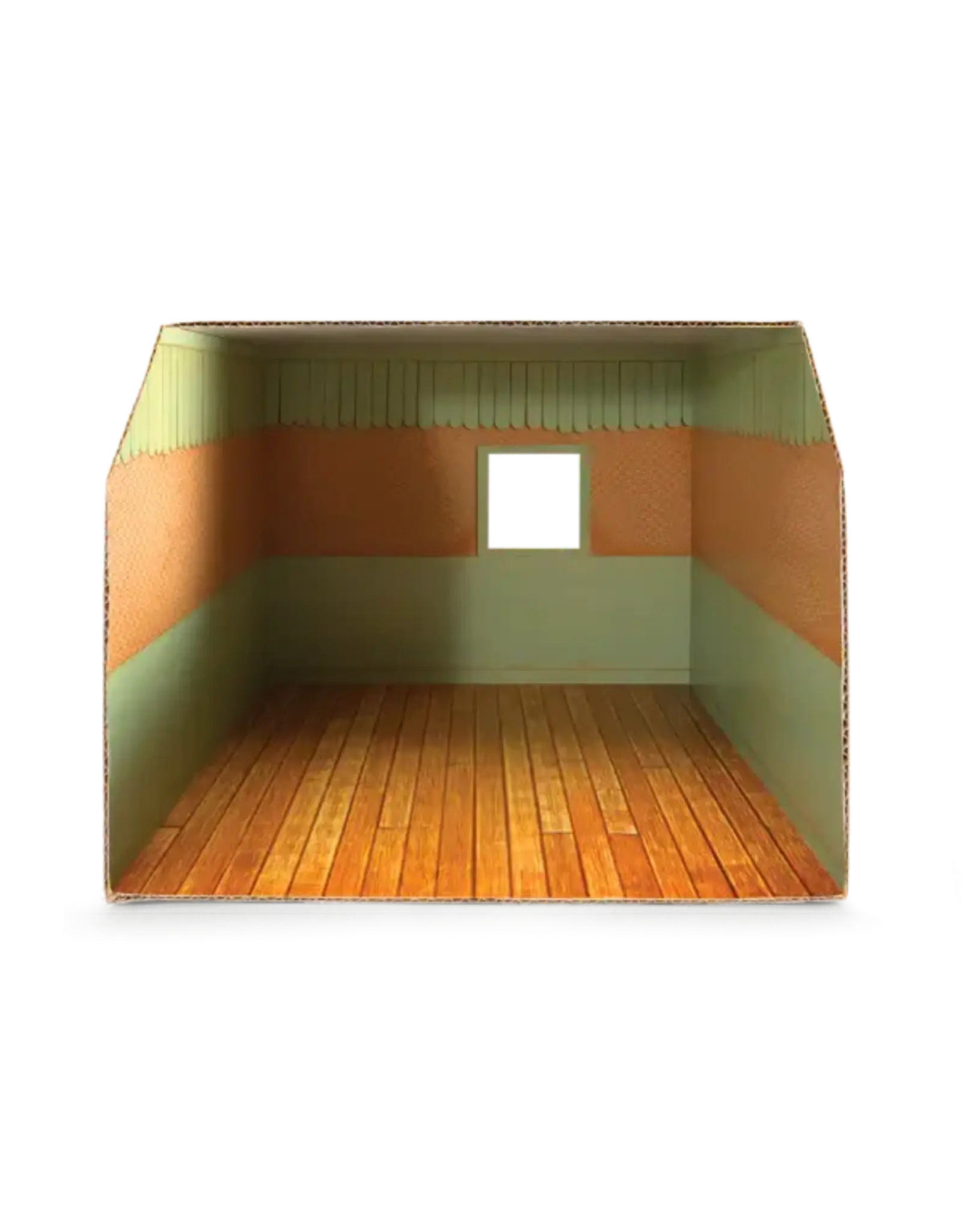 The Mouse Mansion Chambre bébé maison de souris en carton 1:12 à assembler – pièce miniature décorée (26 cm)