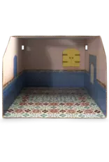 The Mouse Mansion Salle de bain maison de souris en carton 1:12 à assembler – pièce miniature décorée (26 cm)