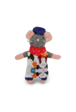 The Mouse Mansion Souris en peluche artiste maison de souris – personnage miniature créatif et attachant (12 cm)