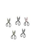 The Mouse Mansion Mini accessoires maison de souris 1:12 – ciseaux miniatures en métalMiniatures  - Ciseaux (5)  pour maison de poupée (échelle 1:12)