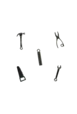 The Mouse Mansion Mini accessoires maison de souris 1:12 – outils miniatures en métal (lot de 5)