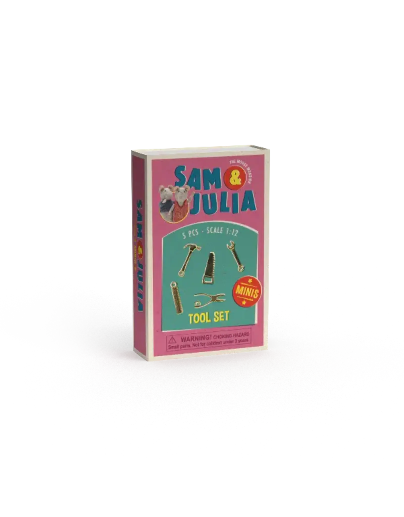 The Mouse Mansion Mini accessoires maison de souris 1:12 – outils miniatures en métal (lot de 5)