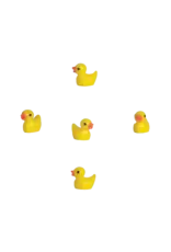 The Mouse Mansion Mini accessoires maison de souris 1:12 – canards de bain miniatures (lot de 5)