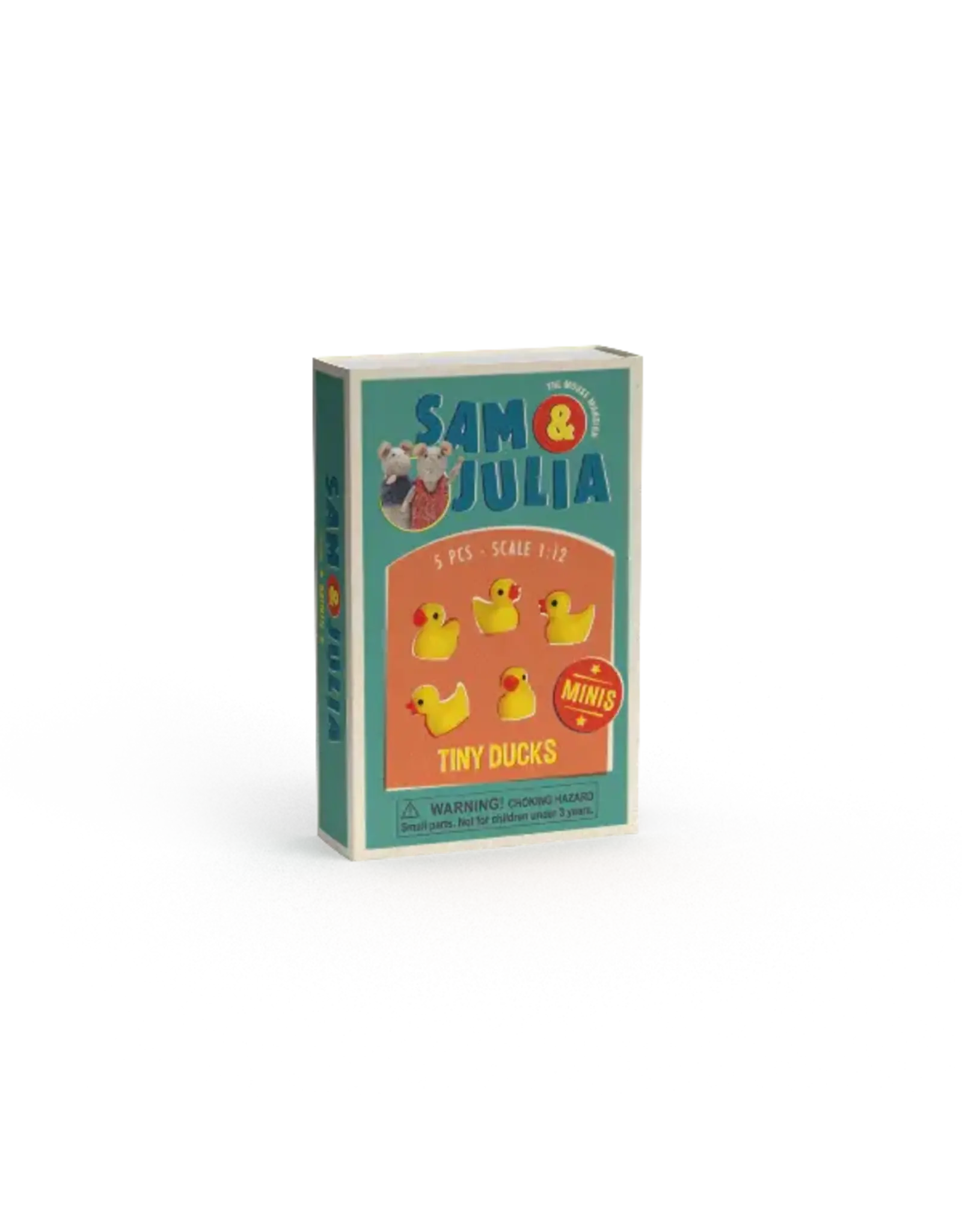 The Mouse Mansion Mini accessoires maison de souris 1:12 – canards de bain miniatures (lot de 5)