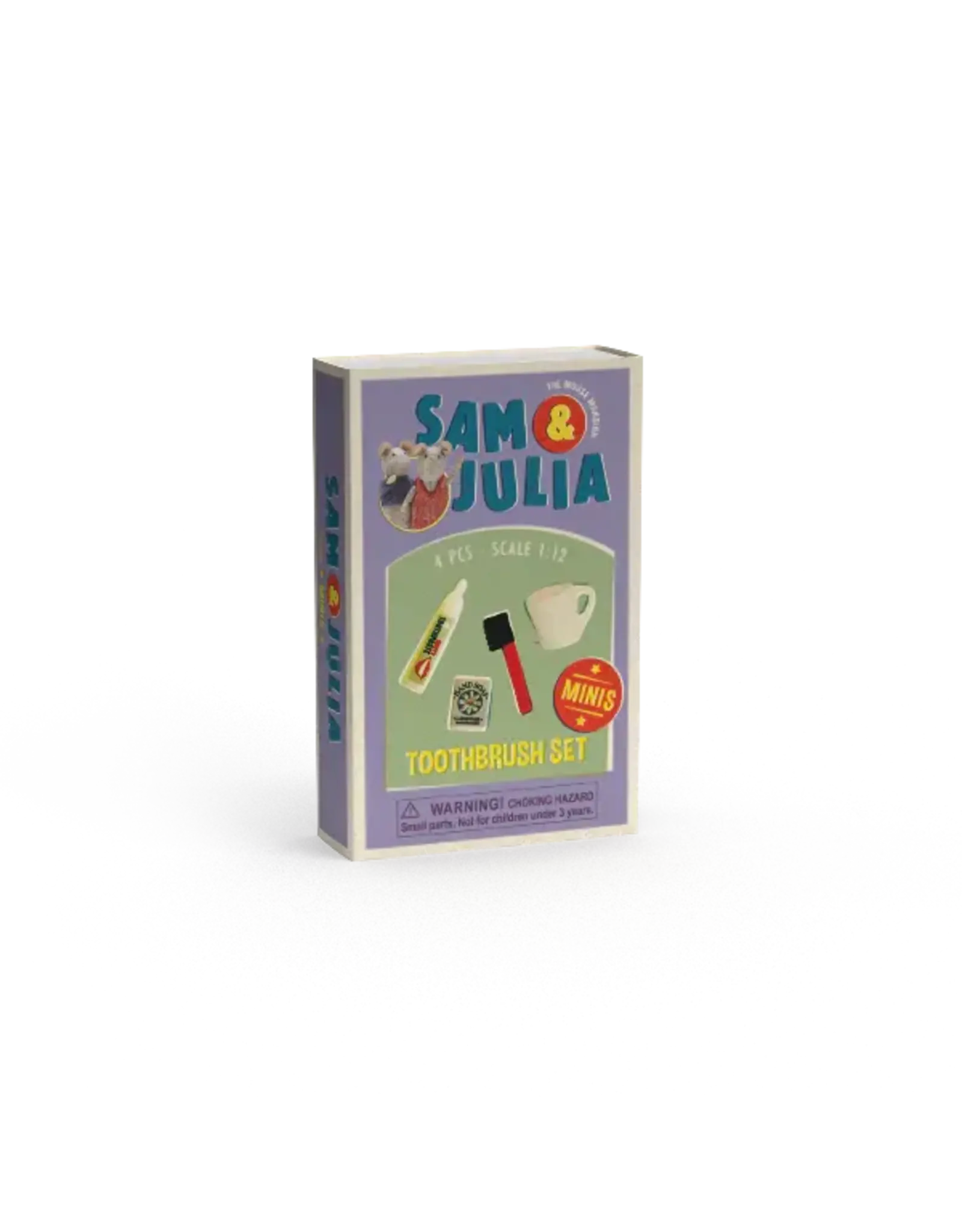 The Mouse Mansion Mini accessoires maison de souris 1:12 – set brosses à dents miniatures