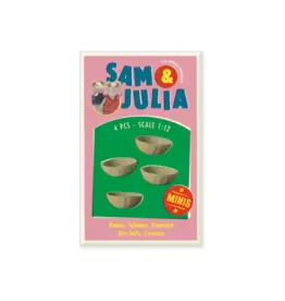 The Mouse Mansion Miniatures - Bols (4) pour maison de poupées - échelle 1:12