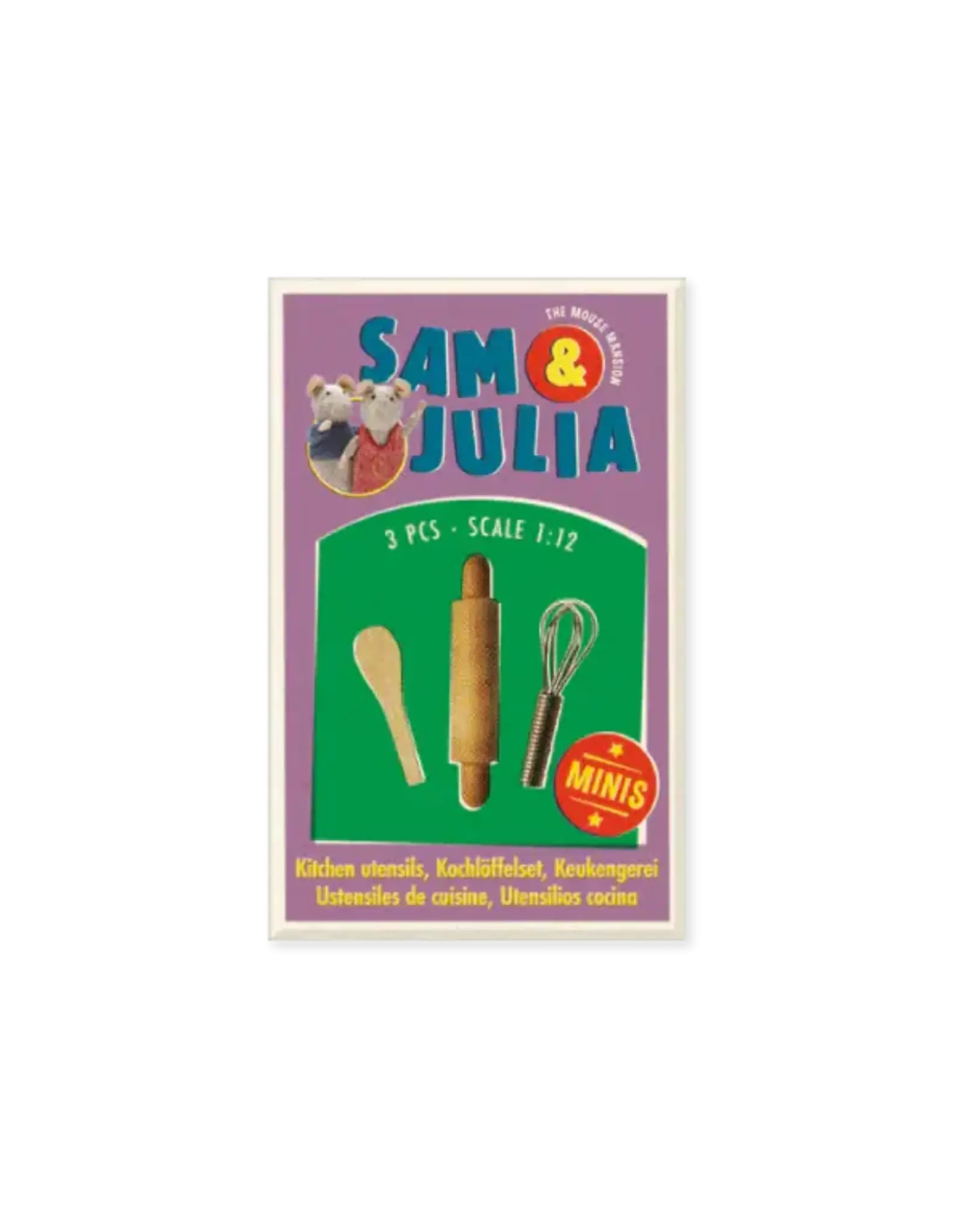 The Mouse Mansion Mini accessoires maison de souris 1:12 – Ustensiles de cuisine miniatures