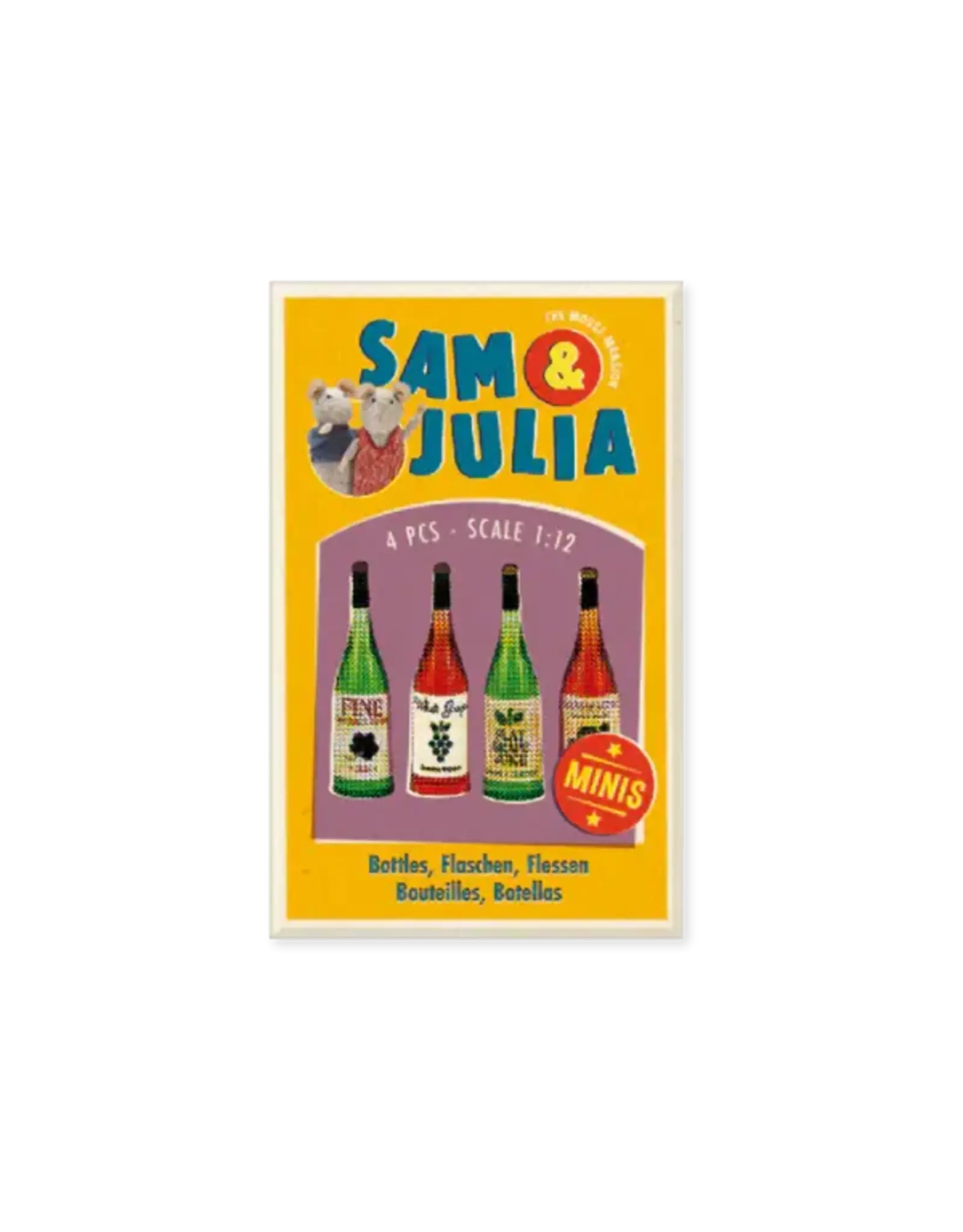 The Mouse Mansion Mini accessoires maison de souris 1:12 – bouteilles de boissons miniatures