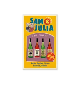 The Mouse Mansion Miniatures - Ensemble de bouteilles (4) pour maison de poupée (échelle 1:12)