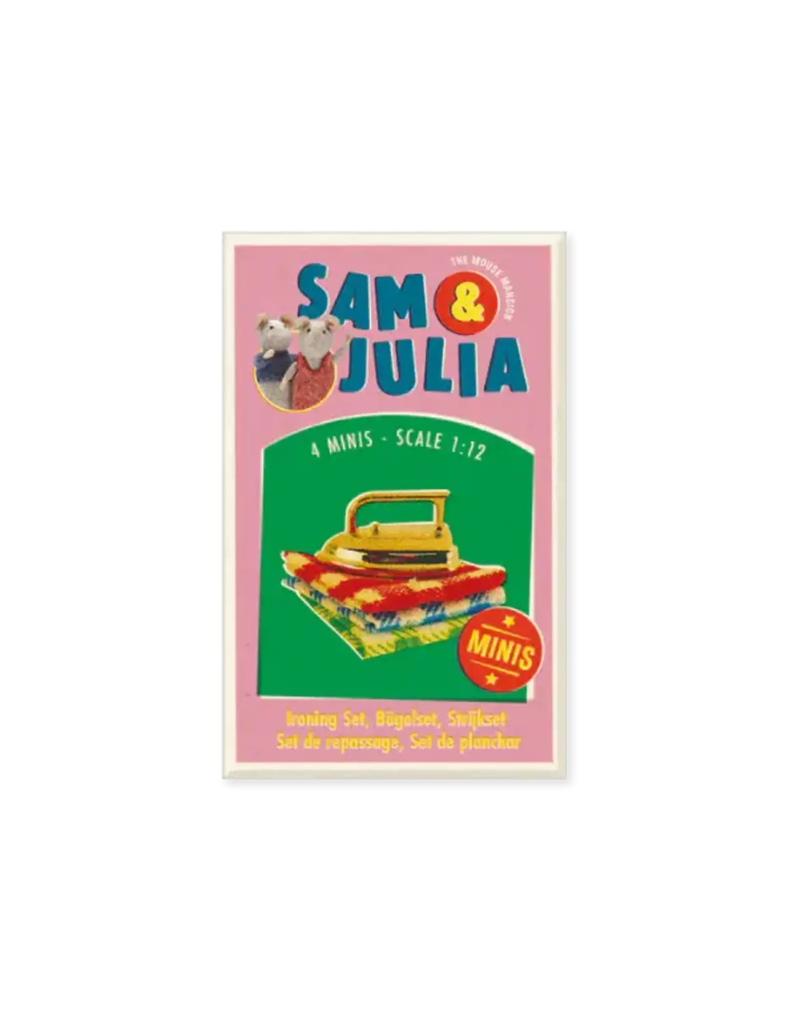 The Mouse Mansion Mini accessoires maison de souris 1:12 – set repassage miniature (fer et accessoires)