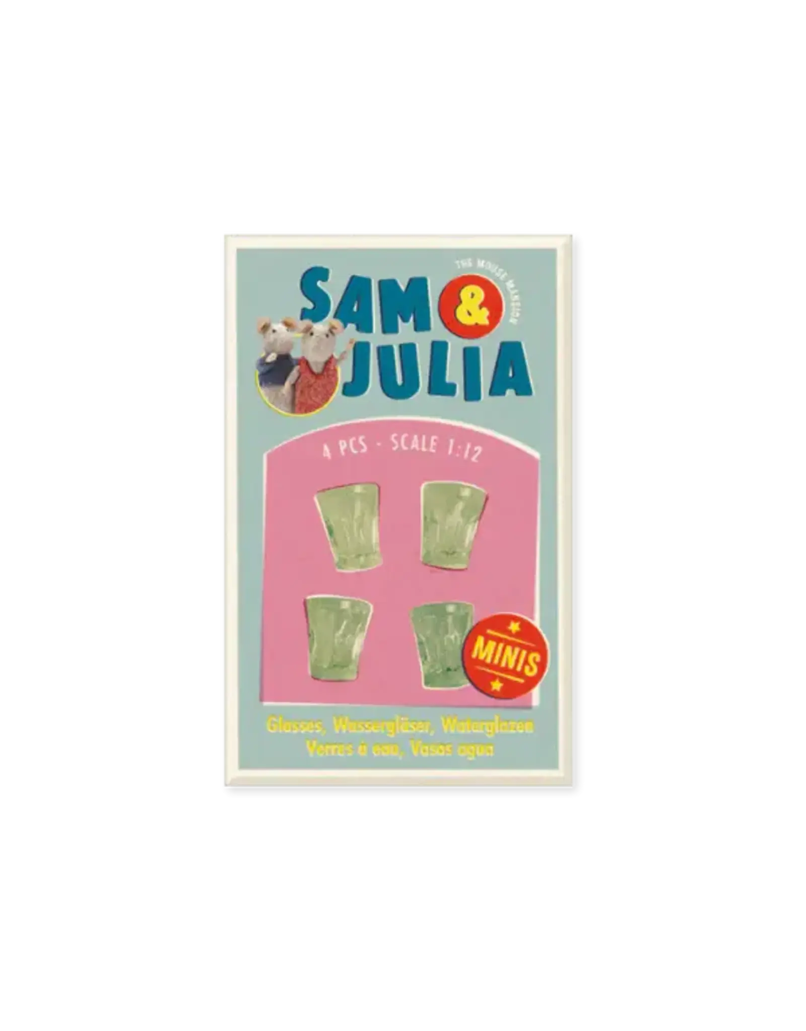 The Mouse Mansion Mini accessoires maison de souris 1:12 – verres à eau miniatures