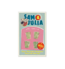 The Mouse Mansion Miniatures - Verres à eau (4) pour maison de poupée (échelle 1:12)