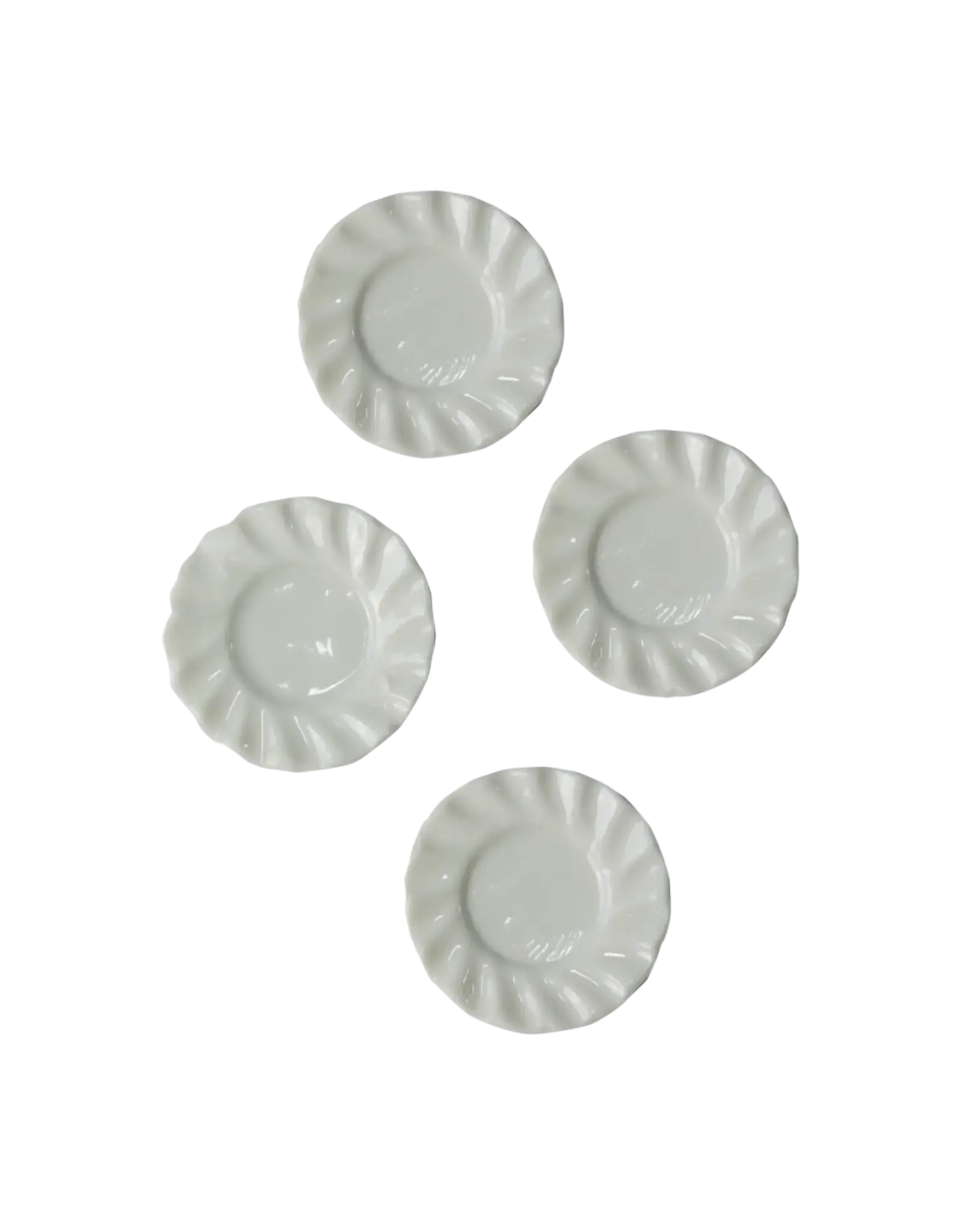 The Mouse Mansion Mini accessoires maison de souris 1:12 – assiettes miniatures en porcelaine