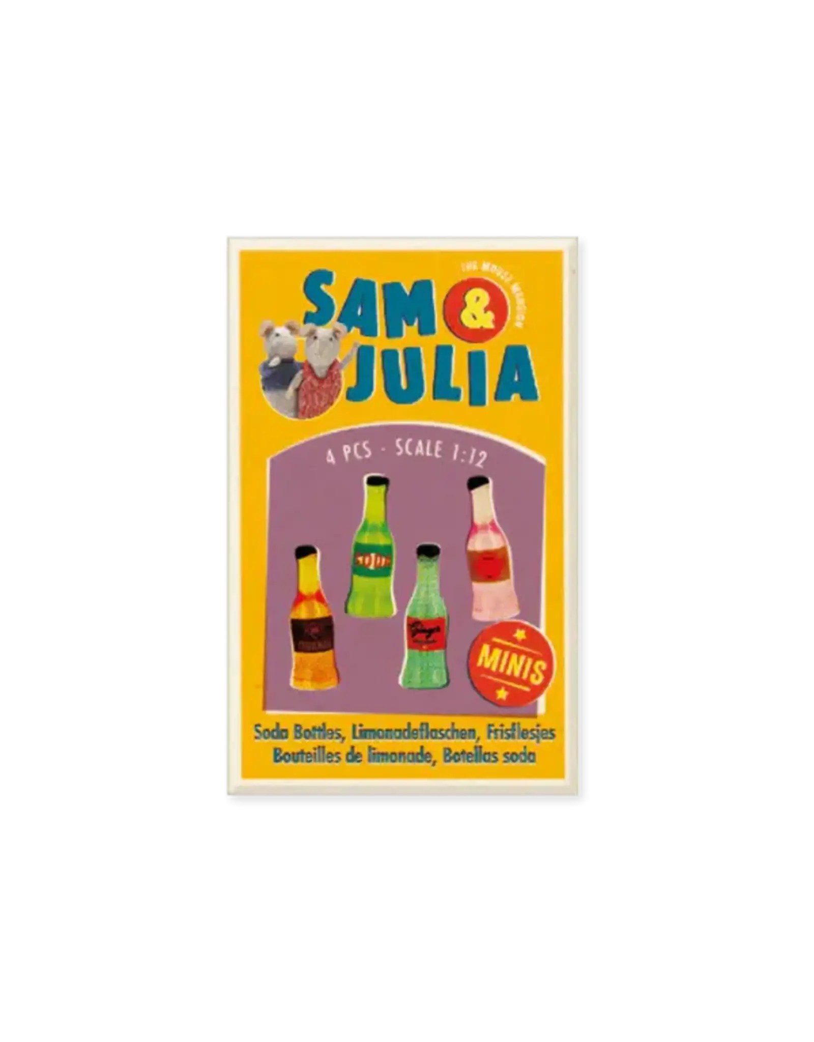 The Mouse Mansion Mini accessoires maison de souris 1:12 – bouteilles de soda miniatures