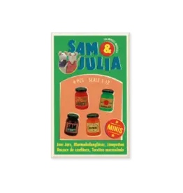 The Mouse Mansion Miniatures - Pots de confiture (4) pour maison de poupée (échelle 1:12)