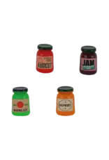 The Mouse Mansion Miniatures - Pots de confiture (4) pour maison de poupée (échelle 1:12)