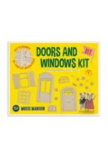 The Mouse Mansion Kit fenêtres et portes maison de souris à assembler – éléments miniatures en bois à personnaliser