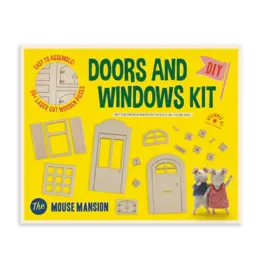 The Mouse Mansion Kit de meubles DIY pour maison de poupée - Portes et fenêtres (Echelle 1:12)