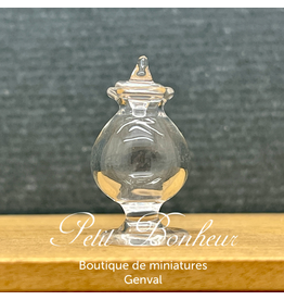 Bonbonnière en verre sur pied