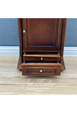 Bar pivotant Louis Philippe noyer (1/12) (miniatures non comprises)