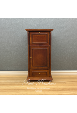 Bar pivotant Louis Philippe noyer (1/12) (miniatures non comprises)