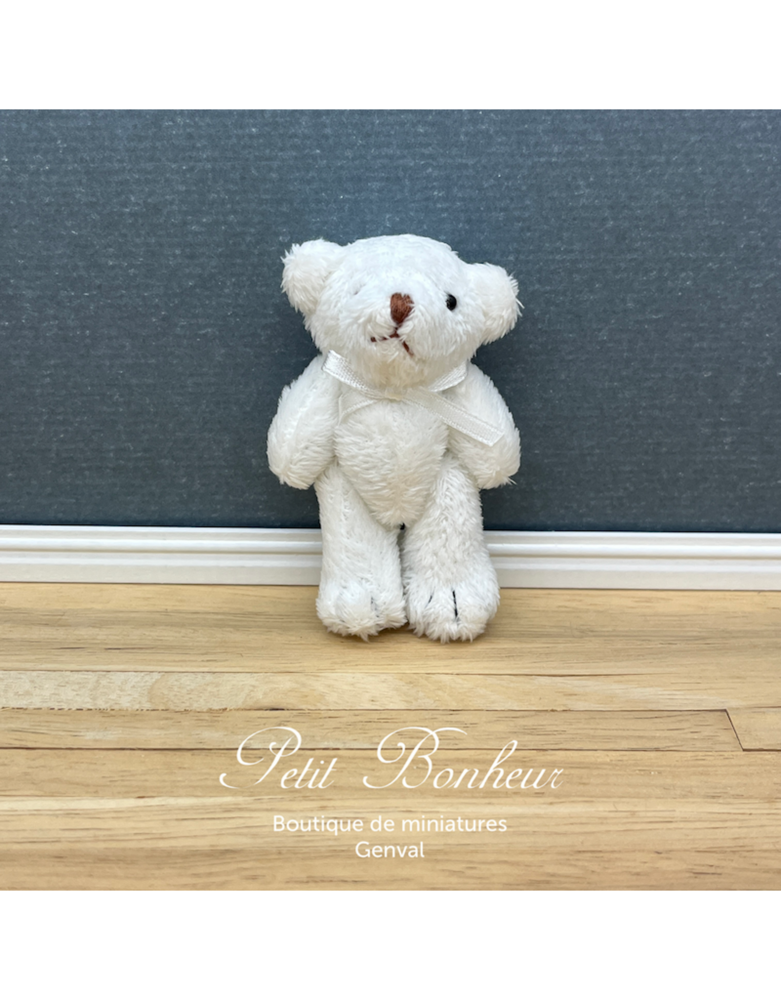 Grand nounours blanc : miniature