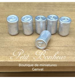 Canettes sans étiquette (6) miniature 1:12