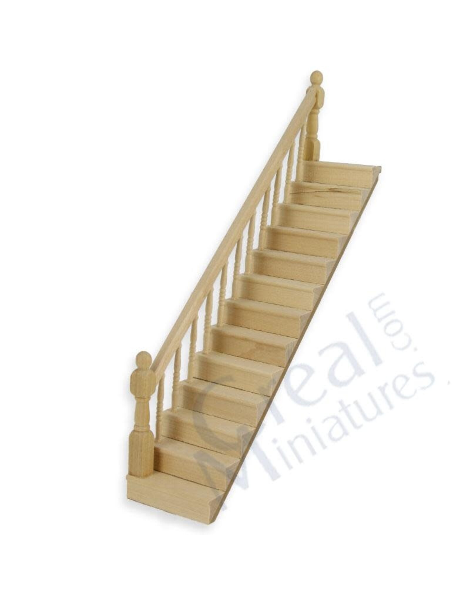 Escalier droit rampe à gauche miniature 1:12