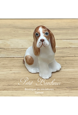 Klima Cocker Spaniel Blanc et roux (Klima miniature porcelaine)