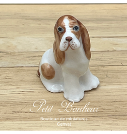 Klima Cocker Spaniel Blanc et roux (Klima miniature porcelaine)