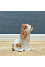 Klima Cocker Spaniel Blanc et roux (Klima miniature porcelaine)