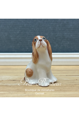 Klima Cocker Spaniel Blanc et roux (Klima miniature porcelaine)