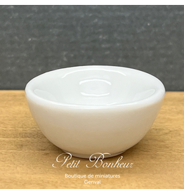 Bol blanc miniature 1:12