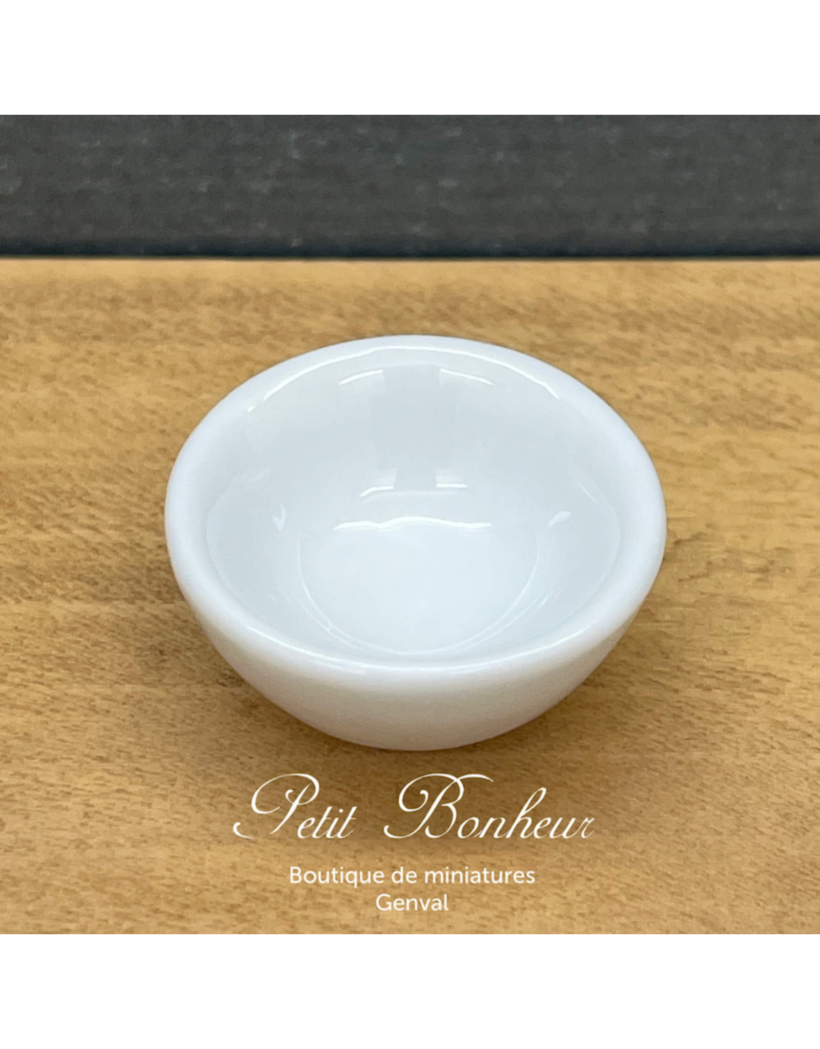 Bol blanc miniature 1:12