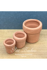 Pots de fleurs (3) miniatures 1:12