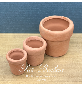 Pots de fleurs (3) miniatures 1:12