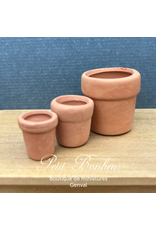Pots de fleurs (3) miniatures 1:12