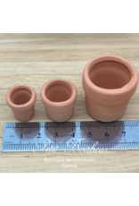 Pots de fleurs (3) miniatures 1:12