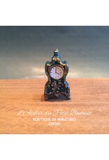 Horloge bleue (résine) miniature 1:12