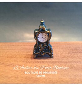 Horloge bleue (résine) miniature 1:12