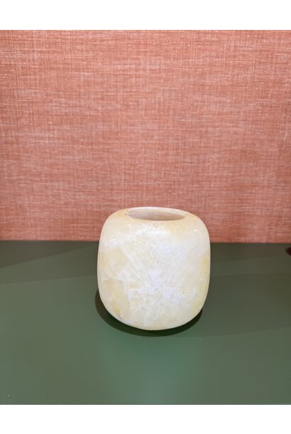 Waxinelichthouder Alabaster XL White
