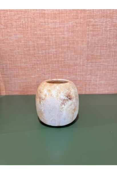 Waxinelichthouder Alabaster Large Brown