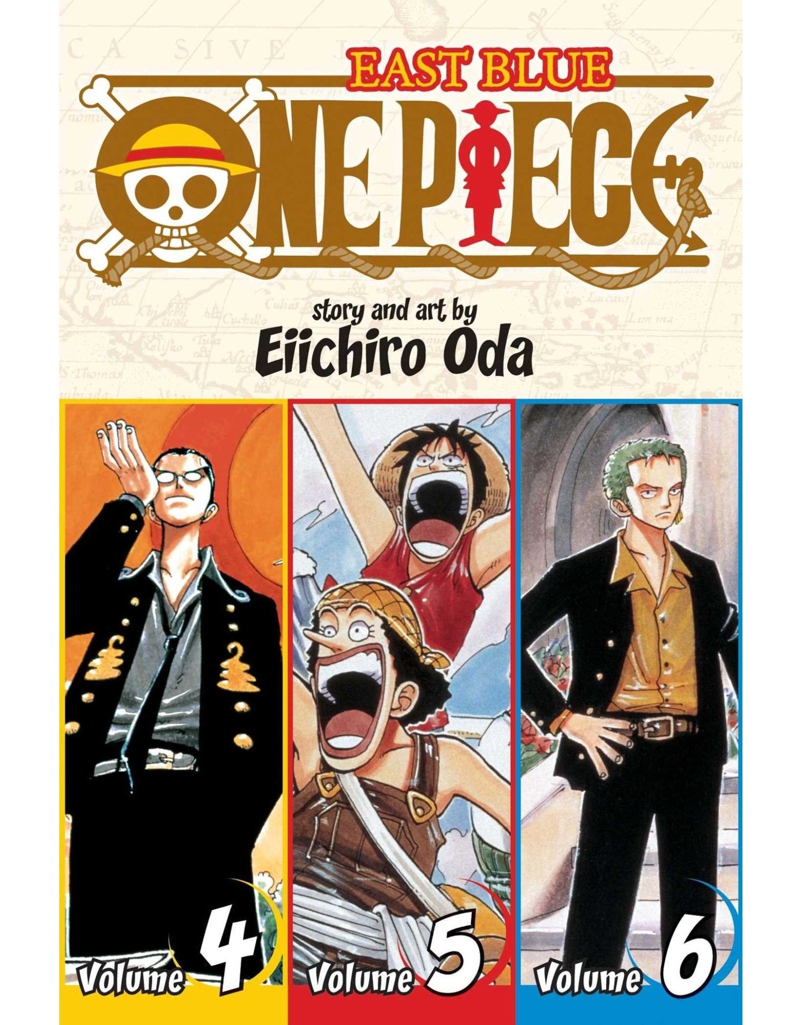 One Piece East Blue Volumes 4-5-6 (Engelstalig) - Manga