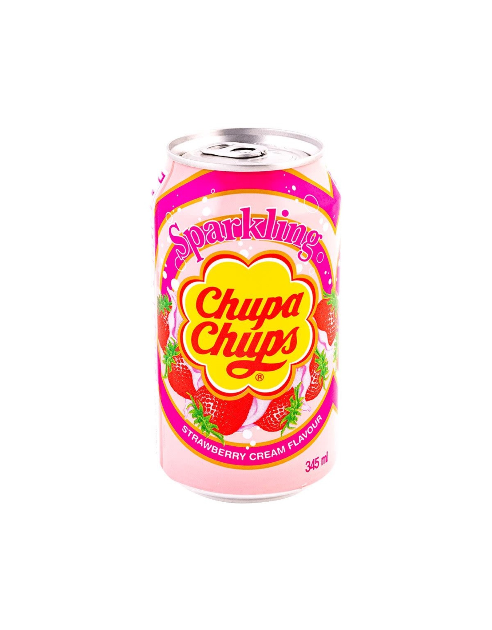 Chupa Chups Sparkling - Strawberry & Cream - 345 ml