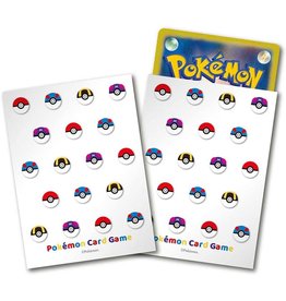 Pokémon Trading Card Game - Deck Shield - Monster Ball Design - 64 Sheets