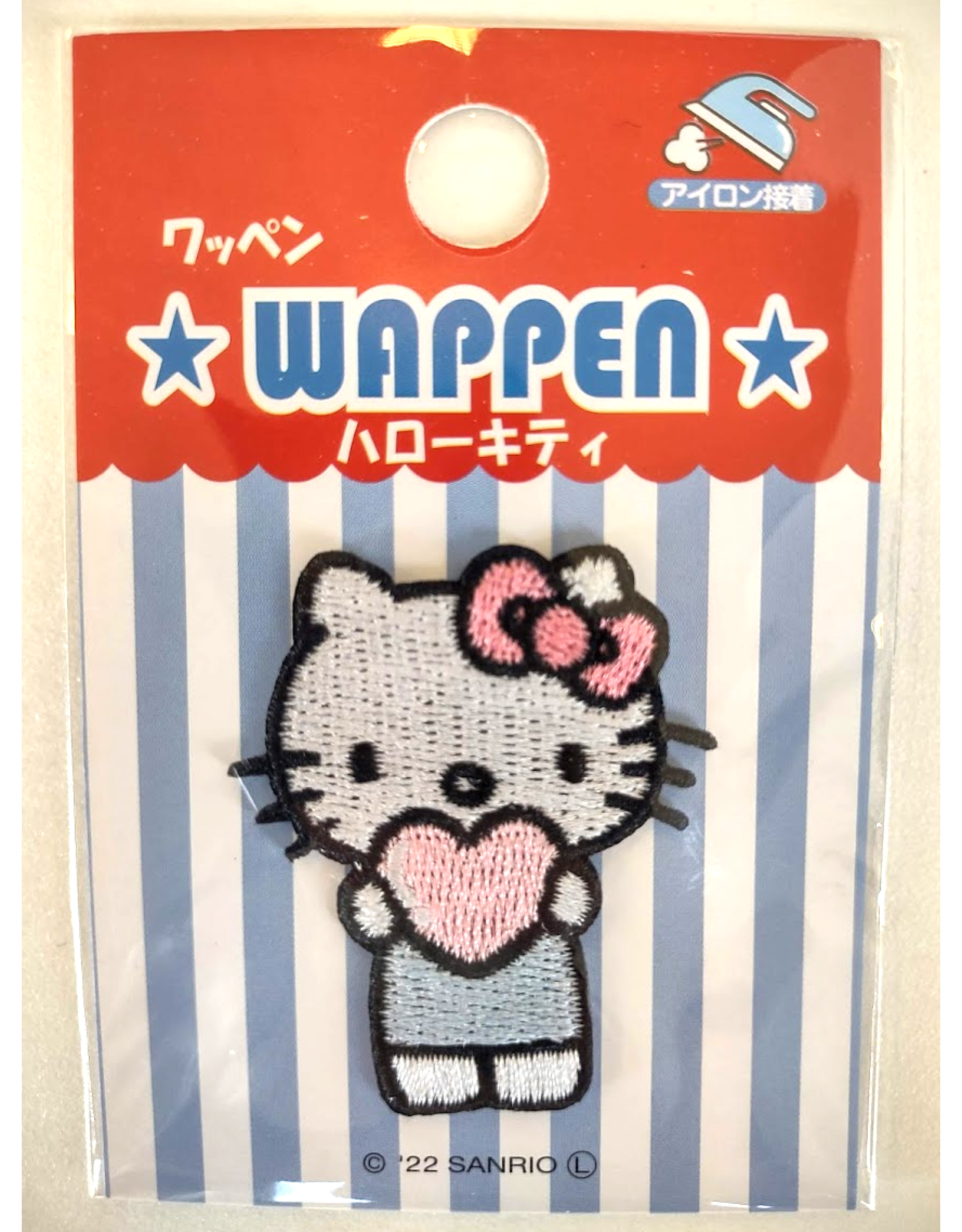 Sanrio - Hello Kitty Heart - Wappen Embroidery Applique - 4,5 cm