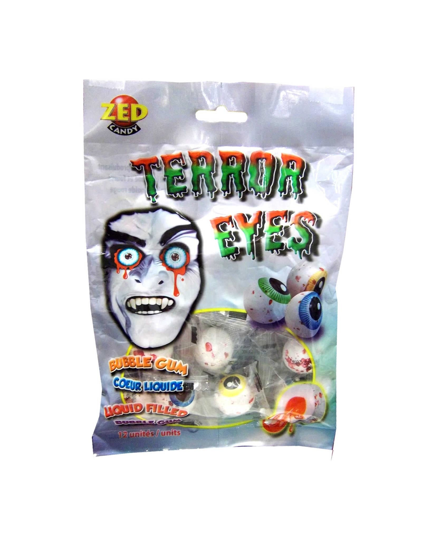 Zed Terror Eyes - Liquid Filled Gumball - 12 pieces - 108g