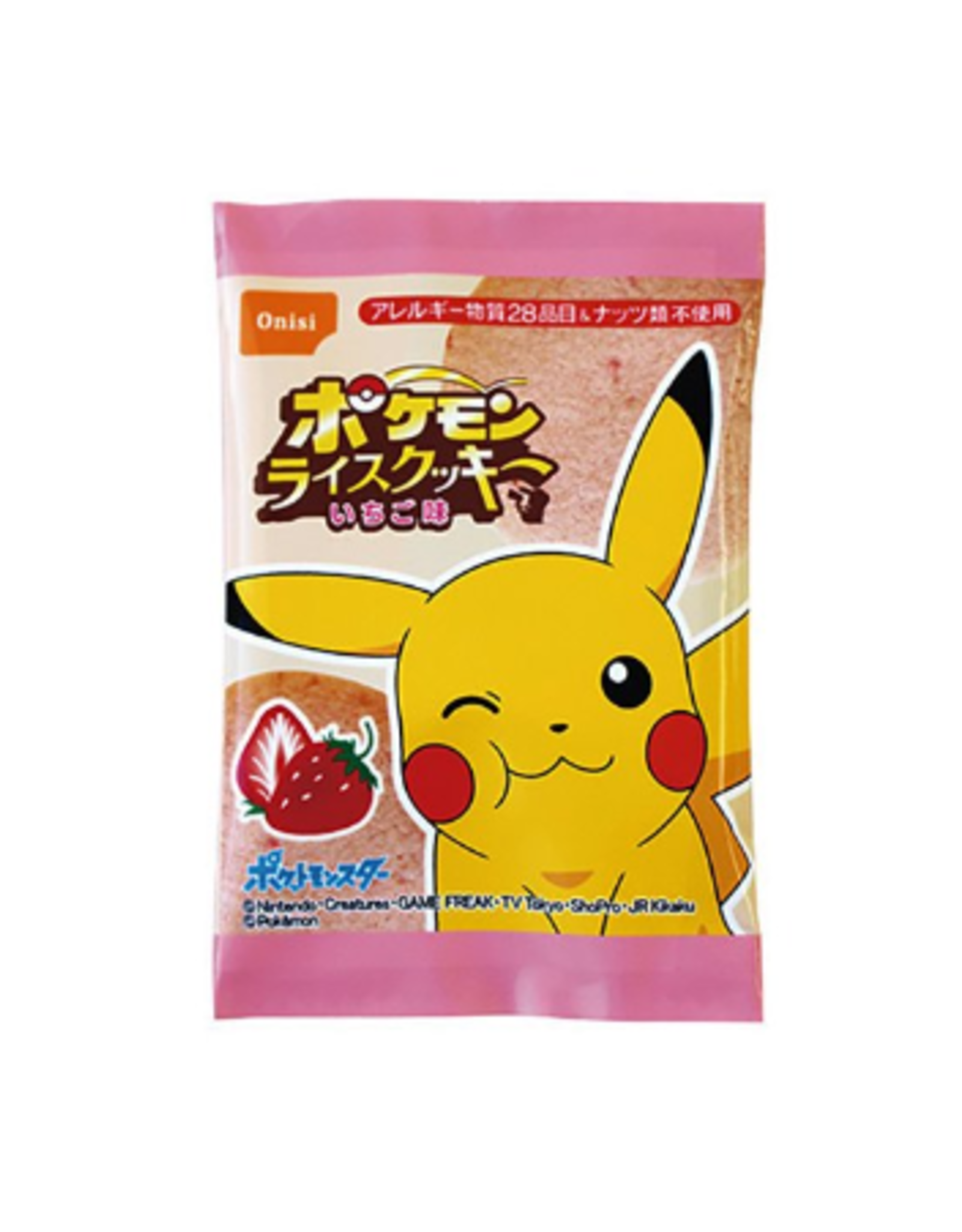 Pokémon Rice Cookie - Strawberry - 8g