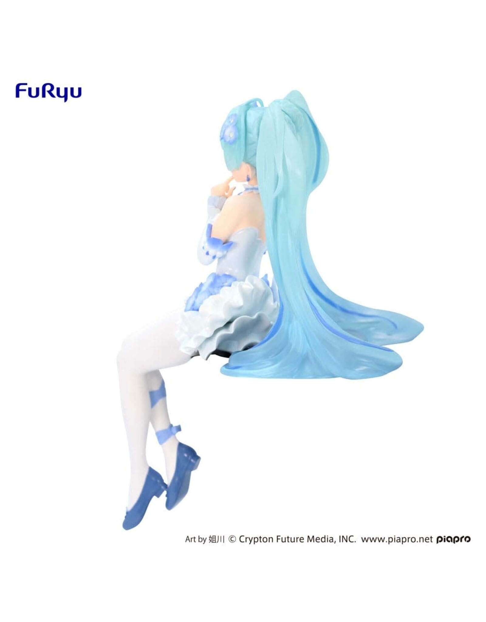 Hatsune Miku - Flower Fairy Nemophila Version Noodle Stopper - Furyu PVC Figure - 15 cm